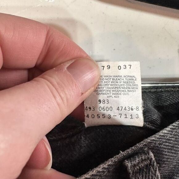 Vintage Y2K Levi’s 550 Charcoal‎ Black Size Women’s size 12 - Picture 11 of 16